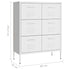 Lady Jillian -  Drawer Cabinet White 80x35x101,5 cm Steel